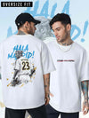 relaze mens Football Printed Oversize tshirt David Beckham
