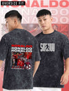 relaze mens Football Printed Oversize tshirt CR7