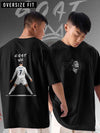 relaze mens Football Printed Oversize tshirt CR7